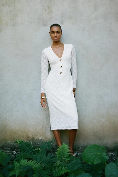 CROCHET MIDI DRESS
