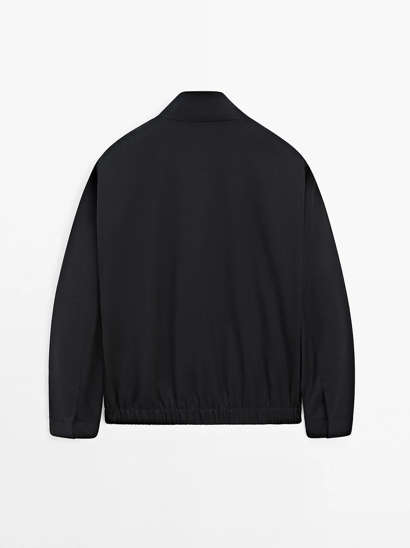Wool blend jacket