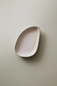 ECRU STONEWARE MINI PLATE
