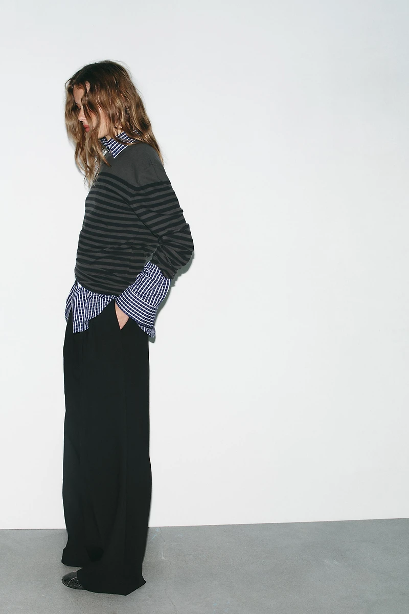 FLAP PLEATED PANTS