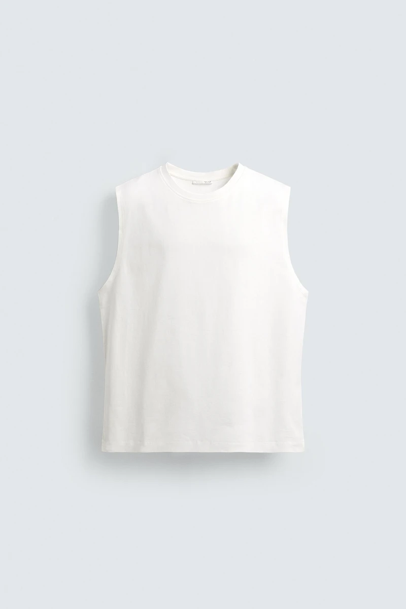 EMBROIDERED RELAXED FIT TANK TOP