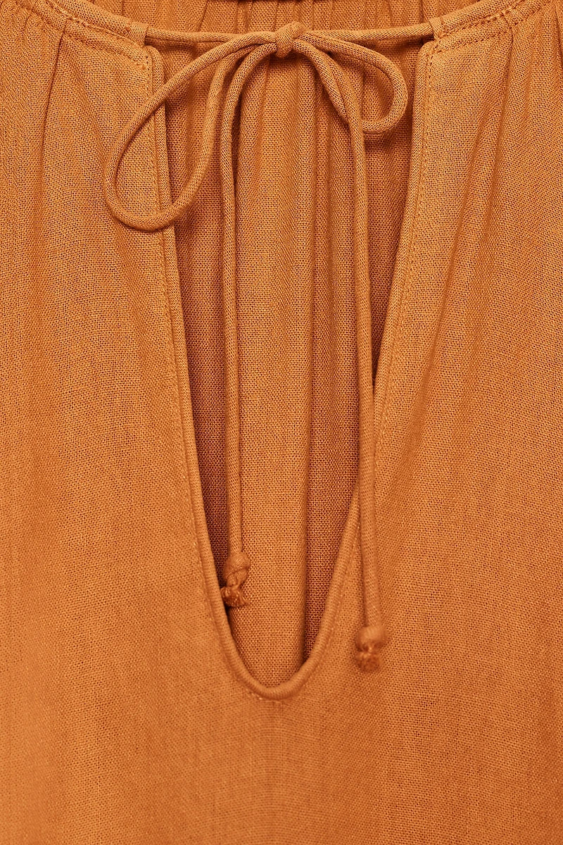 ZW COLLECTION LINEN TUNIC DRESS