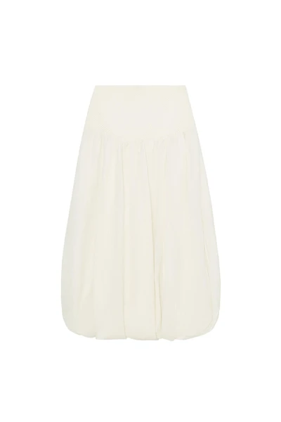 COMBINED KNIT BALLOON SKIRT