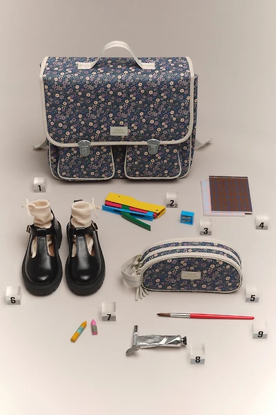 FLORAL SCHOOL SATCHEL