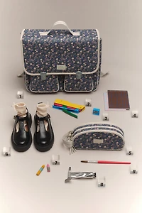 FLORAL SCHOOL SATCHEL