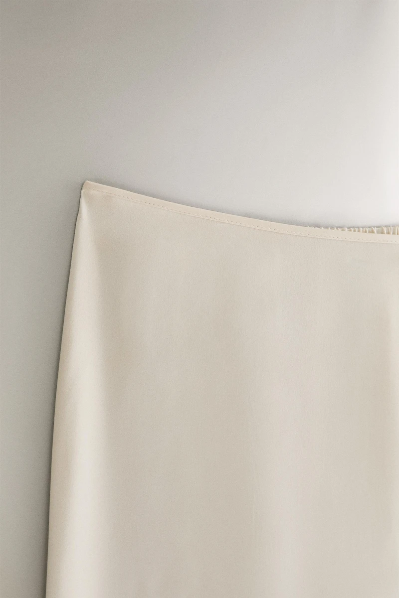BEIGE SILK PANTS