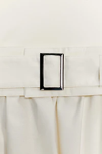 COMBINATION TWILL BELTED DRESS