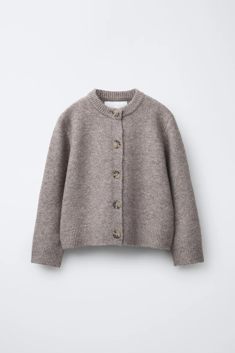 PLAIN KNIT CARDIGAN