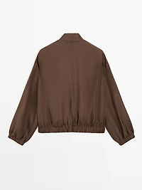 Flowing bomber jacket