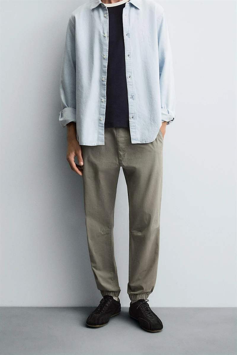 SLIM FIT JOGGER WAIST PANTS