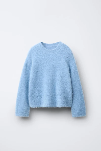 HAIR EFFECT KNIT SWEATER