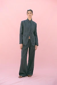 ZW COLLECTION STRIPED LINEN BLAZER