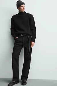 HIGH NECK TEXTURED JUMPER