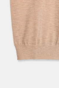 EXTRA-FINE WOOL KNIT TOP