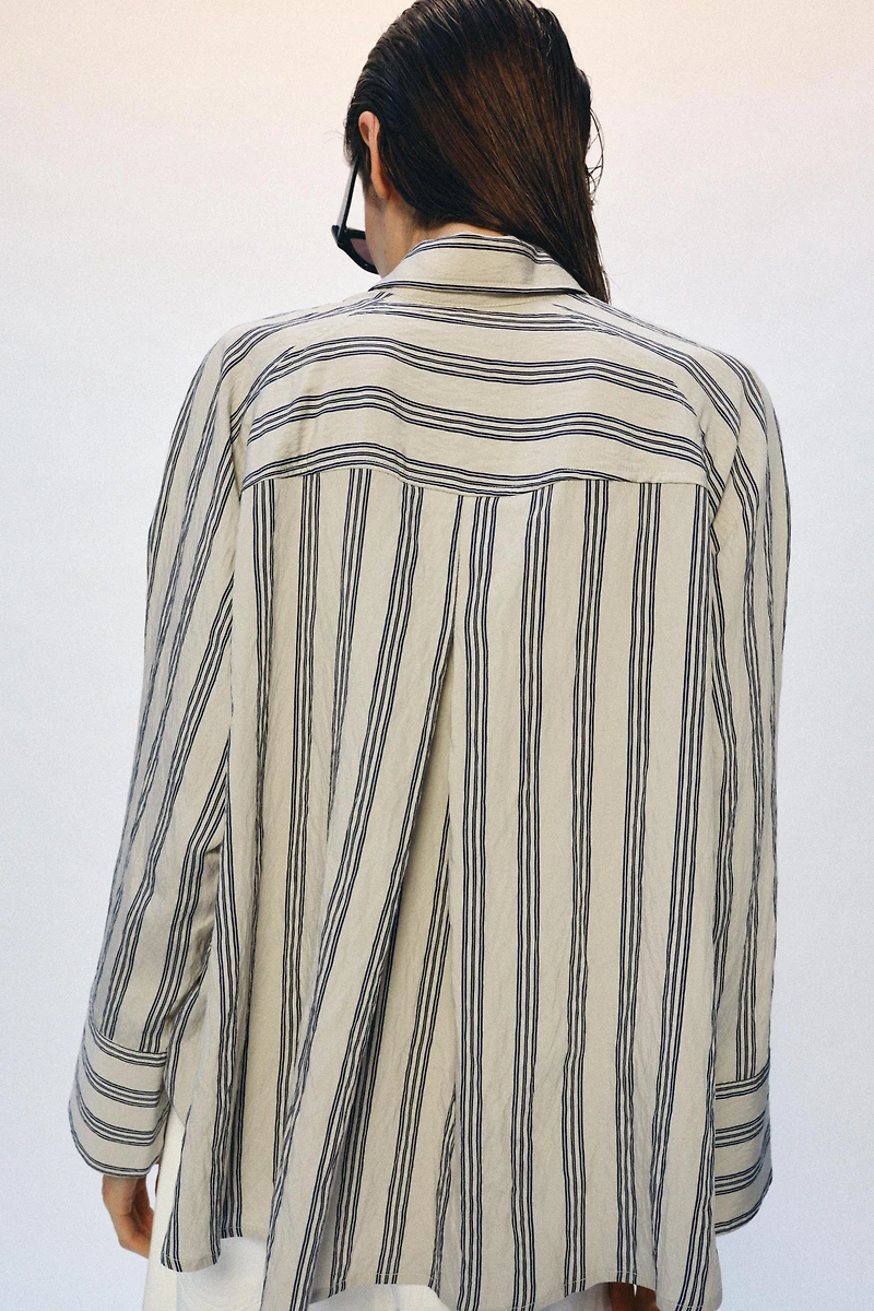 ZW COLLECTION OVERSIZED STRIPED SHIRT