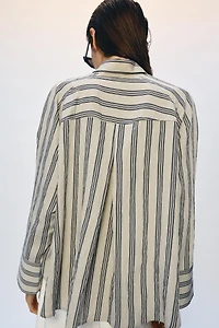 ZW COLLECTION OVERSIZED STRIPED SHIRT