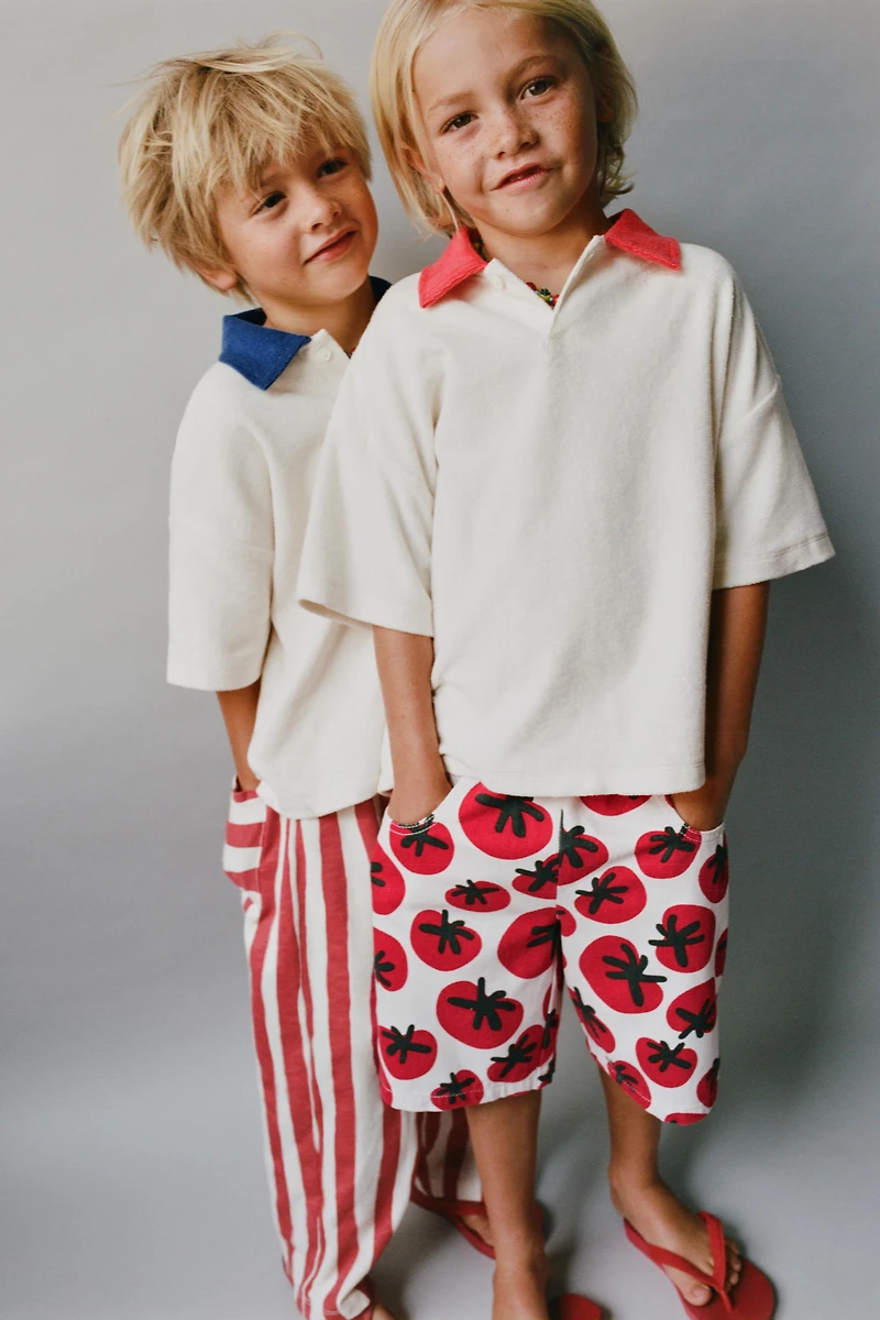 TERRYCLOTH POLO SHIRT