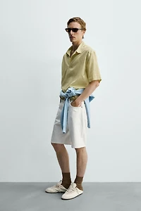 SEMI-SHEER BOXY FIT POLO SHIRT