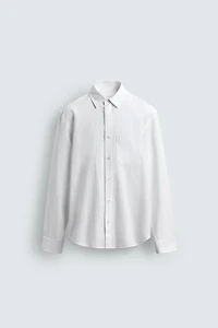 REGULAR FIT WRINKLE EFFECT SHIRT