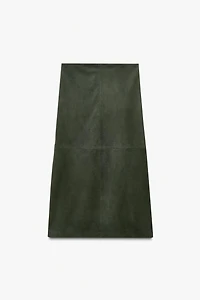 LIMITED EDITION MINIMAL SUEDE SKIRT