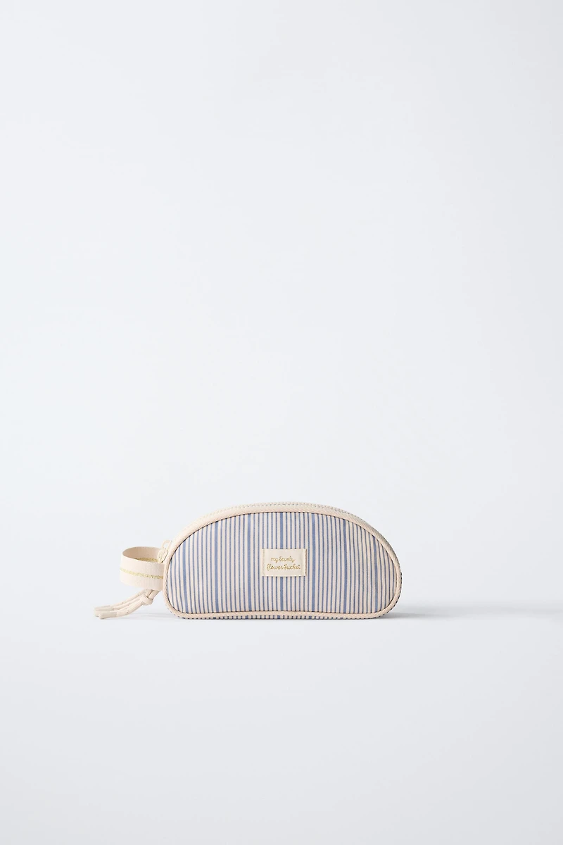 STRIPED SCHOOL PENCIL CASE