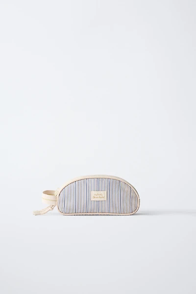 STRIPED SCHOOL PENCIL CASE
