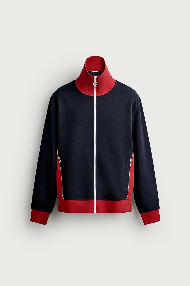 VESTE COLOR BLOCK RÉTRO