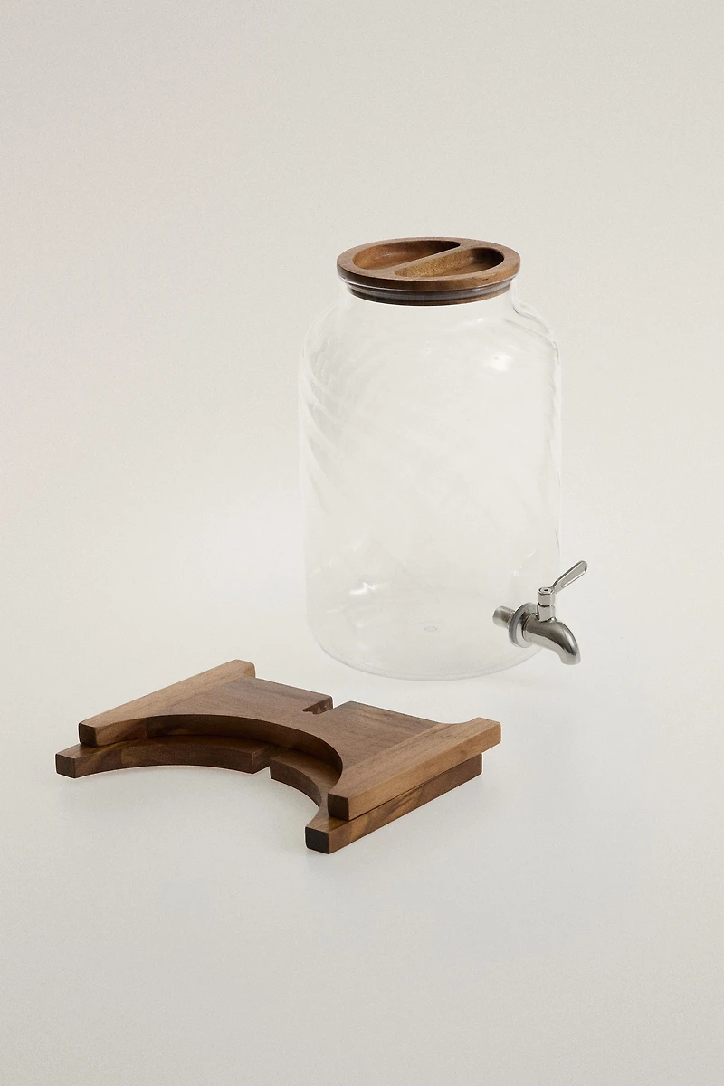 ACRYLIC AND WOOD DISPENSER
