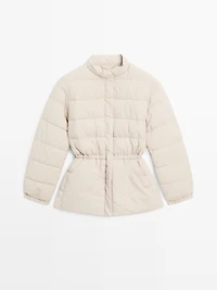 Water-repellent puffer jacket