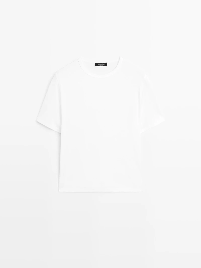 T-shirt à manches courtes en coton mélang