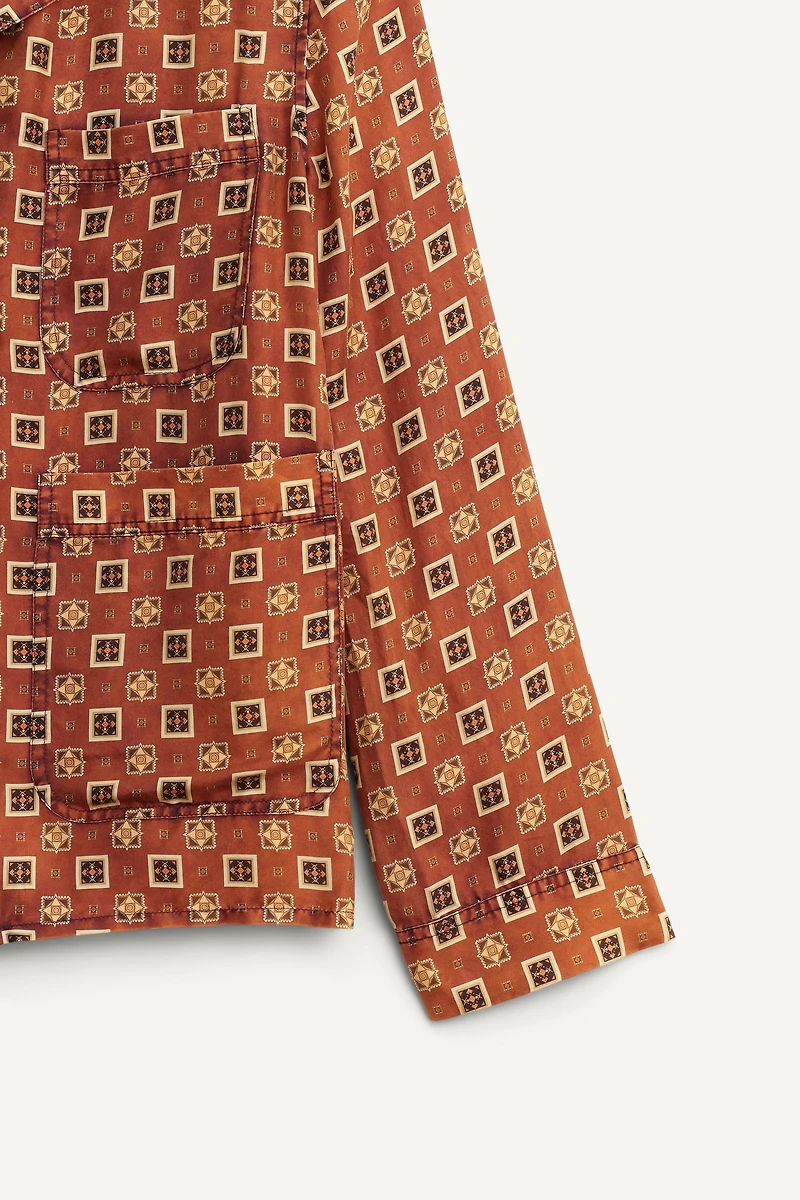 LIMITED EDITION 100% SILK PRINTED SHIRT