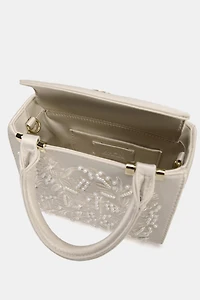 SATIN EFFECT PEARL BAG