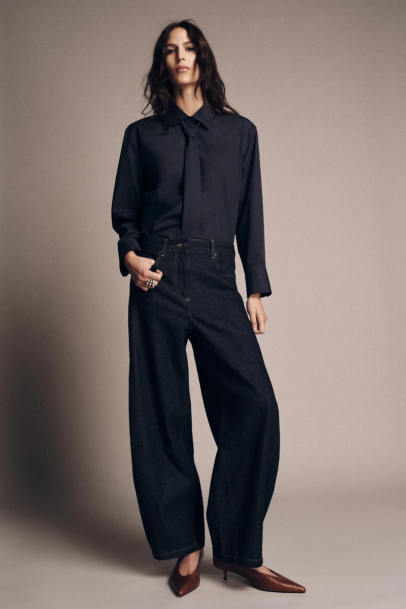 JEAN ZW COLLECTION BALLOON LONGUEUR CHEVILLE TAILLE NORMALE