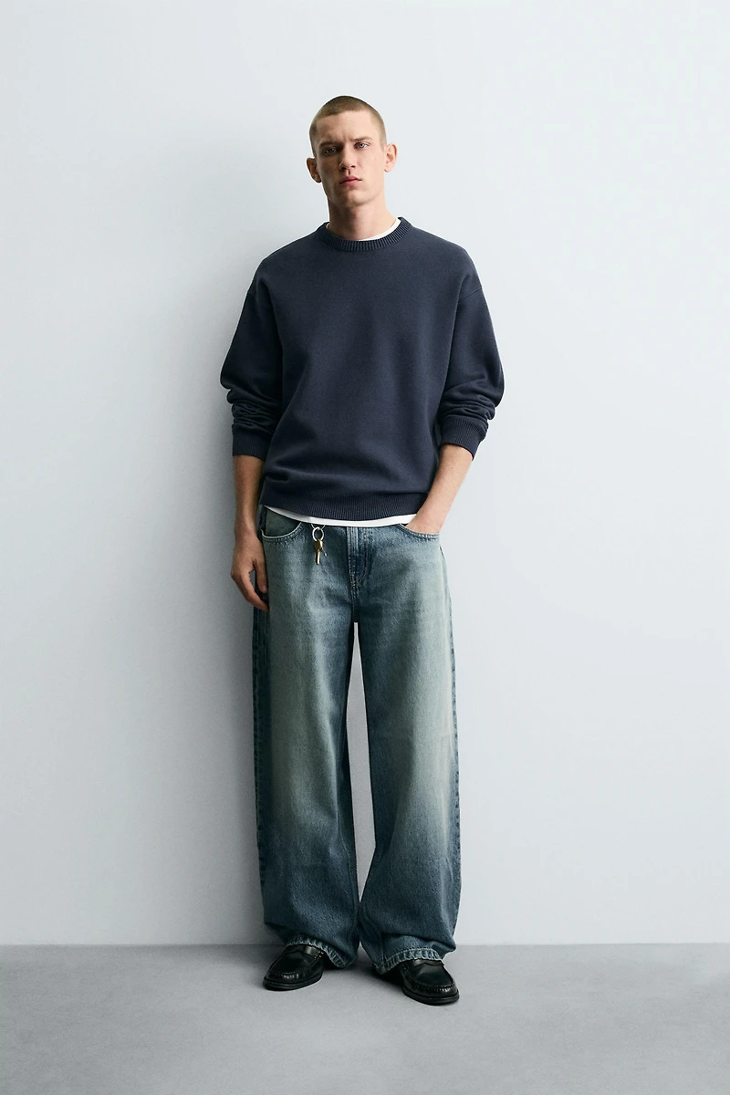 SOFT TEXTURED KNIT SWEATER