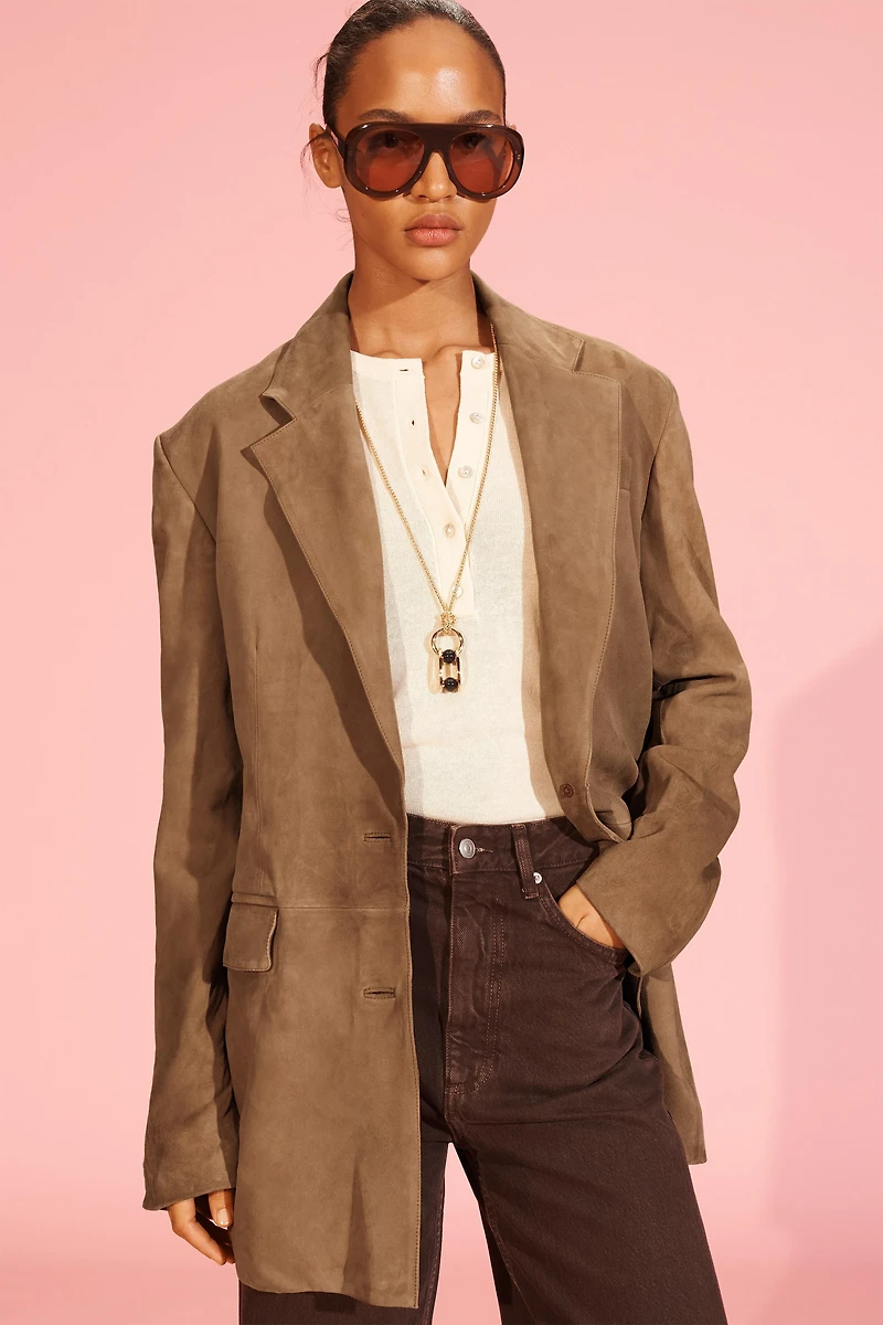LIMITED EDITION 100% SUEDE LEATHER BLAZER