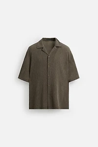 WRINKLED EFFECT TEXTURED SHIRT
