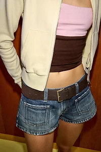 CEINTURE 100% CROÛTE DE CUIR