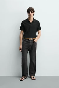 VERTICAL TEXTURED POLO