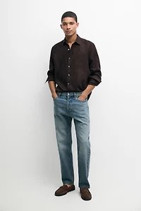 100% linen regular fit shirt