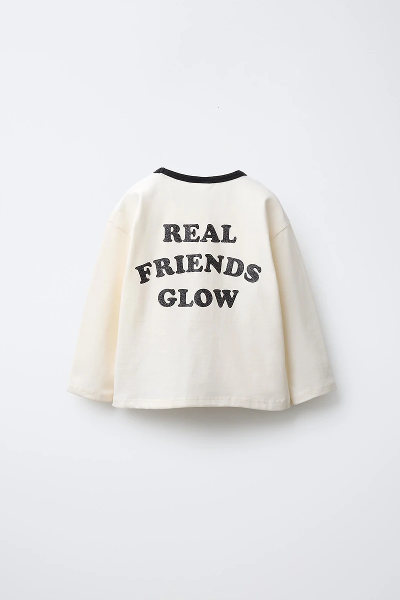 SPARKLY PRINT T-SHIRT