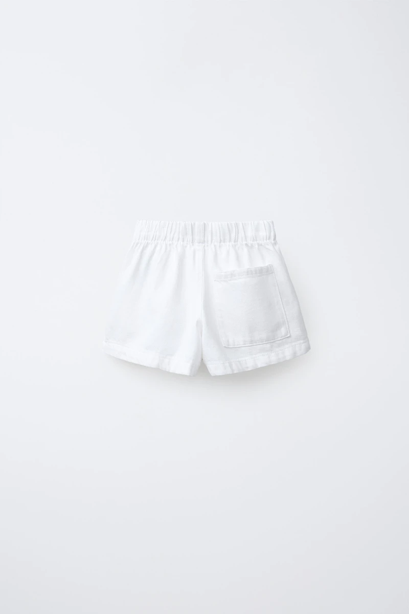 BERMUDA EN DENIM ÉLASTIQUE