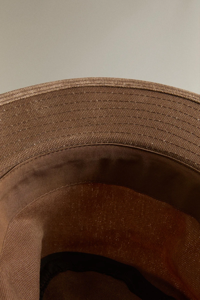 WAXED COTTON HAT
