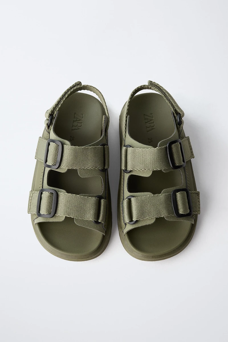 BUCKLED SANDALS