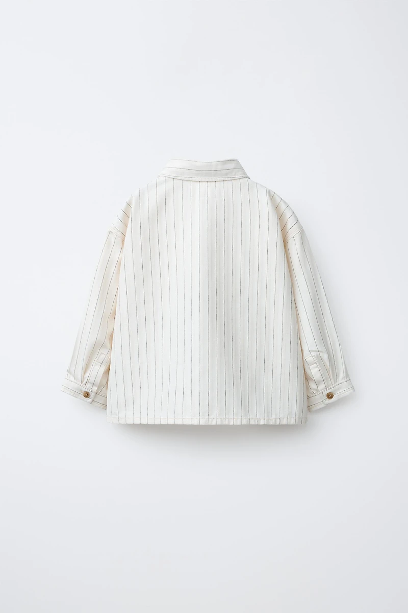 COMFY STRIPED OVERSHIRT
