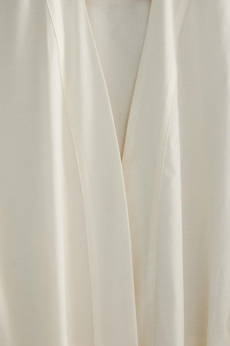 COTTON ROBE WITH EMBROIDERY