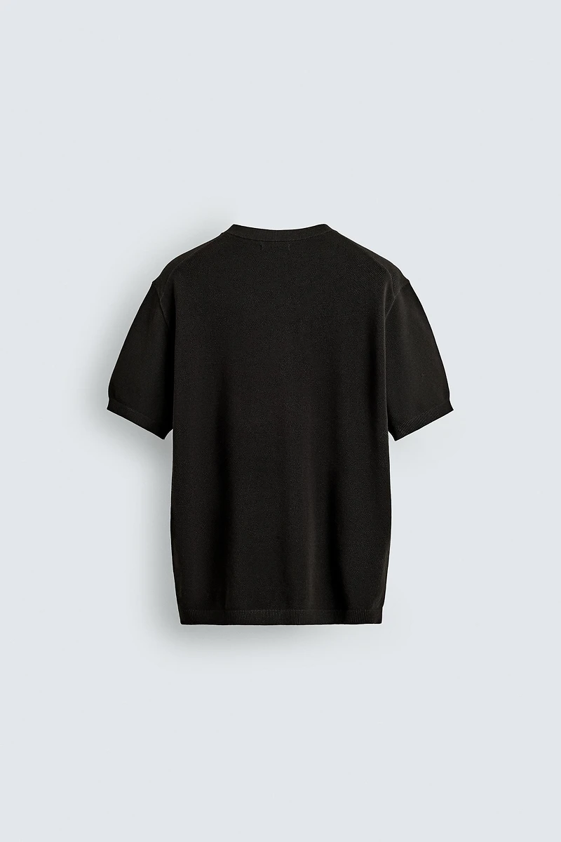 RELAXED FIT KNIT T-SHIRT