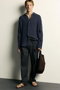 LIGHTWEIGHT 100% LINEN RELAXED FIT SHIRT