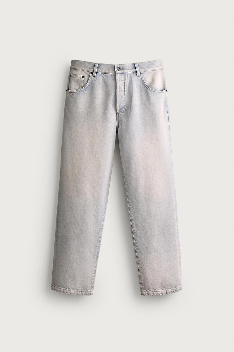 CROPPED BAGGY FIT JEANS