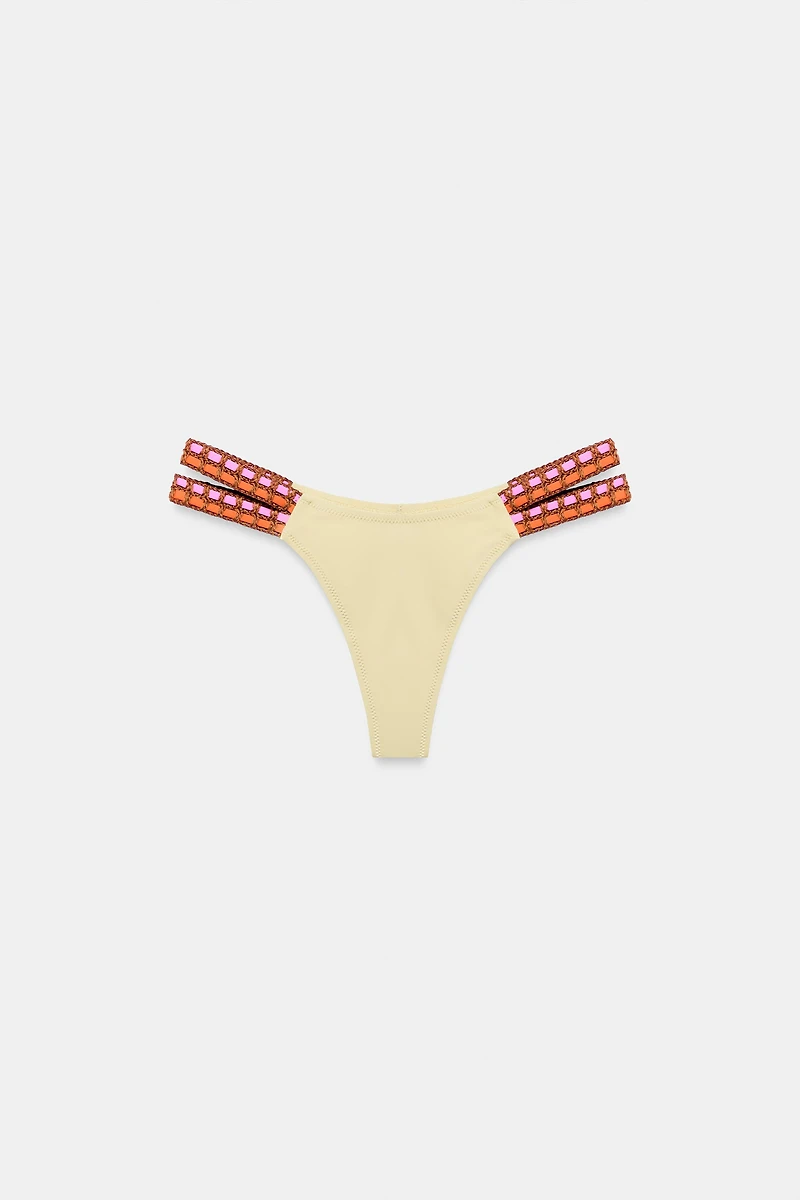 CROCHET STRAP BIKINI BOTTOMS
