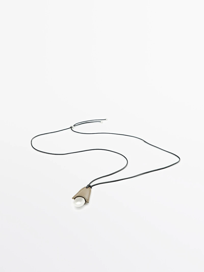Leather pendant
